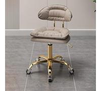 Sgabello da massaggio con schienale ergonomico, sgabello girevole con ruote, per banco da lavoro in garage, salone, estetista, studio d'artista e ufficio domestico