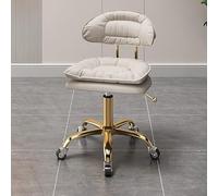 Sgabello da massaggio con schienale ergonomico, sgabello girevole con ruote, per banco da lavoro in garage, salone, estetista, studio d'artista e ufficio domestico