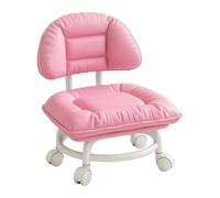 Sgabello da officina con ruote con schienale e ruote, sedia ergonomica | Sgabello da cucina per ufficio, bar, locali commerciali, cucina, toeletta, lavoro, disegno tecnico, spa e cucito