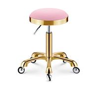 Sgabello da officina con ruote, resistente, altezza regolabile, capacità di carico di 440 kg, in pelle PU, girevole per salone e parrucchiere