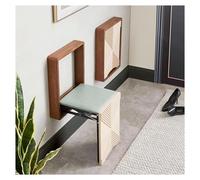Sgabello da parete - Sedia pieghevole ultra sottile in legno massello per ingresso di casa - sgabello invisibile per cambio scarpe con capacità di carico 150 kg