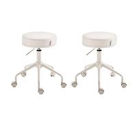 Sgabello da parrucchiere, mini sedia girevole, imbottitura in spugna spessa, rotazione silenziosa, ideale per cliniche, laboratori e servizi di bellezza