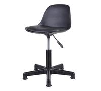 Sgabello da scrivania regolabile in altezza, sedia girevole idraulica ergonomica con schienale ruote per ufficio, massaggi facciali, spa, disegno medico, tatuaggio, bellezza, barbiere (B)