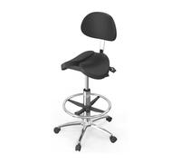 Sgabello Da Sella Con Ruote, Sedia Girevole Idraulica Con Schienale, Seduta Ergonomica Divisa For Casa, Ufficio, Salone, Negozio, Può Sopportare 330 Libbre(Style 2)
