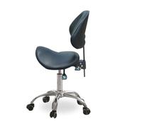 Sgabello Da Sella, Ergonomico E Confortevole, Con Schienale, Altezza Regolabile, For Ufficio, Centro Medico, Massaggi, Salone Di Disegno(Color3)