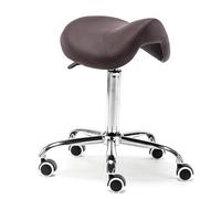 Sgabello da sella ergonomico, sedia girevole con ruote, seduta in pelle PU, per dentisti, tatuaggi, bellezza e massaggi