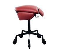 Sgabello Da Sella Mobile, Sgabello Ergonomico Con Ruote, Sedia Girevole Pneumatica, Regolabile Da 43 A 57 Cm For Casa, Ufficio, Salone, Negozio(Red,Style 2)
