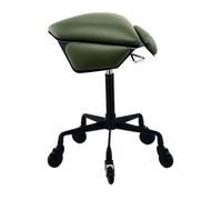 Sgabello Da Sella Mobile, Sgabello Ergonomico Con Ruote, Sedia Girevole Pneumatica, Regolabile Da 43 A 57 Cm For Casa, Ufficio, Salone, Negozio(Green,Style 2)