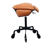 Sgabello Da Sella Mobile, Sgabello Ergonomico Con Ruote, Sedia Girevole Pneumatica, Regolabile Da 43 A 57 Cm For Casa, Ufficio, Salone, Negozio(Orange,Style 2)
