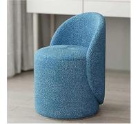 Sgabello da toeletta girevole, poltrona rotonda, in finto velluto di agnello, per spogliatoio, ingresso, camera da letto, rotazione a 360°