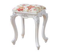 Sgabello da toeletta in velluto, dipinto a mano, color oro e argento, piccola panca per camera da letto, soggiorno o sala da pranzo, perfetto sgabello per pianoforte