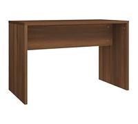 Sgabello da toeletta marrone, effetto rovere, 70 x 35 x 45 cm, imbottito, per camera da letto, spogliatoio, con spazio e seduta comoda per trucchi e toeletta