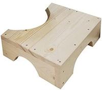 Sgabello da Toilette Accovacciato, Poggiapiedi da Toilette Spessi, Poggiapiedi in Legno Massello Spesso, Poggiapiedi A Gradini per Il Lavaggio E L'asciugatura dei Servizi Igienici, Sgabelli