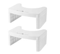 Sgabello da toilette facile da pulire, con slot per telefono, 150 kg, ergonomico, curvo, ideale per piccoli bagni, salvaspazio, sgabello per WC