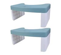 Sgabello da toilette facile da pulire, con slot per telefono, 150 kg, ergonomico, curvo, ideale per piccoli bagni, salvaspazio, sgabello per WC
