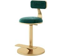 Sgabello da trucco imbottito in velluto con poggiapiedi, design senza schienale, elegante, per bagno o toeletta, elegante e confortevole, decorazione per la casa