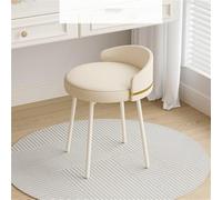 Sgabello da trucco moderno e semplice con schienale senza braccioli, per toelettatura e cambio scarpe, rotondo, elegante arredamento per la casa per camera da letto e area trucco