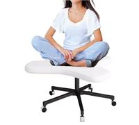 Sgabello da ufficio ergonomico regolabile in altezza, design a gambe incrociate per gli amanti dello yoga, seduta versatile per varie posture