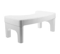 Sgabello da Wc Pieghevole Bianco in Pp per Casa, 1 Pezzo | Design Ergonomico e Compatto, Elevata Capacità di Carico, Adatto a Bagni Domestici e Servizi Igienici Pubblici