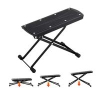 Sgabello Del Piede Di Pedicure - Pedicure Regolabile Con 6 Altezze | Sgabello A Riposo Pieghevole In Metallo Nero, Sgabelli Da Salone Non Slip Con Cuscinetti Da 220 Libbre Forniture Di Bellezza Ideali