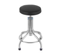 Sgabello dentale mobile regolabile in altezza, sgabello in acciaio inox senza schienale a spirale per barbiere, spa di bellezza, studio tatuaggio