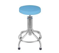 Sgabello dentale mobile regolabile in altezza, sgabello in acciaio inox senza schienale a spirale per barbiere, spa di bellezza, studio tatuaggio