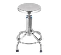 Sgabello dentale mobile regolabile in altezza, sgabello in acciaio inox senza schienale a spirale per barbiere, spa di bellezza, studio tatuaggio