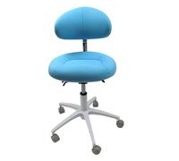 Sgabello dentale, sedia ergonomica regolabile in altezza con supporto posteriore, seduta girevole per cliniche, studi dentistici e laboratori, ideale per professionisti medici