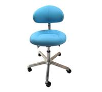 Sgabello dentale, sedia ergonomica regolabile in altezza con supporto posteriore, seduta girevole per cliniche, studi dentistici e laboratori, ideale per professionisti medici
