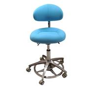 Sgabello dentale, sedia ergonomica regolabile in altezza con supporto posteriore, seduta girevole per cliniche, studi dentistici e laboratori, ideale per professionisti medici
