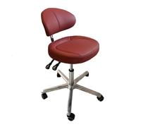 Sgabello dentale, sedia ergonomica regolabile in altezza con supporto posteriore, seduta girevole per cliniche, studi dentistici e laboratori, ideale per professionisti medici