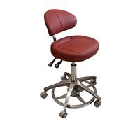 Sgabello dentale, sedia ergonomica regolabile in altezza con supporto posteriore, seduta girevole per cliniche, studi dentistici e laboratori, ideale per professionisti medici