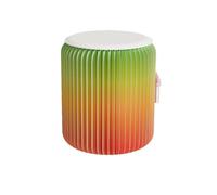 Sgabello di carta pieghevole, design moderno sgabello pieghevole sgabello kraft kraft multifunzione tavolo laterale rotondo del piede, sgabelli di carta facili rainbow 36 * 44cm