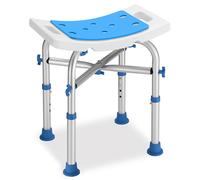 Sgabello Doccia Alluminio Antiscivolo per Anziani e Disabili Altezza Regolabile