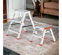 Sgabello domestico in alluminio con piedini antiscivolo Tip Tap STEP-UP