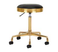 Sgabello dorato per estetica | cod. POL-H7 (nero)