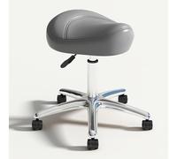 Sgabello ergonomico a sella con ruote, sgabello girevole in pelle PU per il massimo comfort in cliniche di bellezza, unghie e odontoiatria