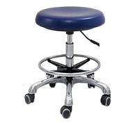 Sgabello ergonomico per assistente dentale, girevole a 360° e altezza regolabile, sedile in pelle PU su base girevole per clinica, laboratorio, salone