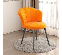 Sgabello ergonomico per il trucco con schienale, elegante sedia da trucco per camera da letto, soggiorno, zona spogliatoio, perfetto per gli amanti della bellezza