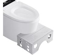 Sgabello ergonomico per WC, sgabello per vasino per una corretta postura, accessorio da bagno, supporto in piedi per un facile utilizzo del WC, comodo e stabile
