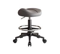 Sgabello Ergonomico Posturale Estetista con Anello per Il Piede Sgabello con Ruote Parrucchiere Rotazione Libera di 360° Altezza Regolabile 55-70 cm(Chrome)