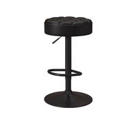 Sgabello Ergonomico Posturale Sit and Stand Altezza Regolabile 60-80 cm | Sgabello per Toeletta Trucco Base Rotonda, per Salotto Studio Estetista Massaggi Tatuaggi(Black)