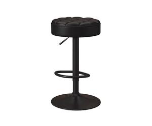 Sgabello Ergonomico Posturale Sit and Stand Altezza Regolabile 60-80 cm | Sgabello per Toeletta Trucco Base Rotonda, per Salotto Studio Estetista Massaggi Tatuaggi(Black)