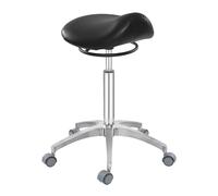 Sgabello ergonomico regolabile a sella - Sedile in schiuma per maggiore comfort e mobilità in salone, clinica dentale, spa, ufficio