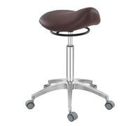 Sgabello ergonomico regolabile a sella - Sedile in schiuma per maggiore comfort e mobilità in salone, clinica dentale, spa, ufficio