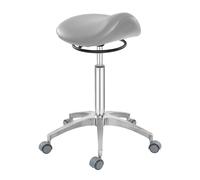 Sgabello ergonomico regolabile a sella - Sedile in schiuma per maggiore comfort e mobilità in salone, clinica dentale, spa, ufficio