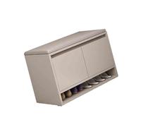 Sgabello for cambiare le scarpe, scarpiera in pino, mobiletto portaoggetti 2 in 1, maniglia nascosta su tutto il pavimento, adatto for camera da letto e soggiorno(Color2,60cm)