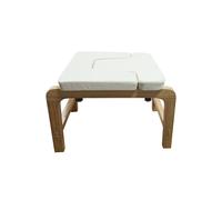 Sgabello For Verticale Yoga, Capacità Di Carico 250 Kg, Panca In Legno For Inversione, Sedia For Allenamento A Casa(White)