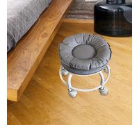 Sgabello girevole a 360° con rotelle universali per barbiere domestico