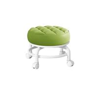 Sgabello girevole a 360°, sedile rotondo basso impermeabile con ruote, perfetto per uso domestico in palestra e fitness, design ergonomico per comfort e mobilità
